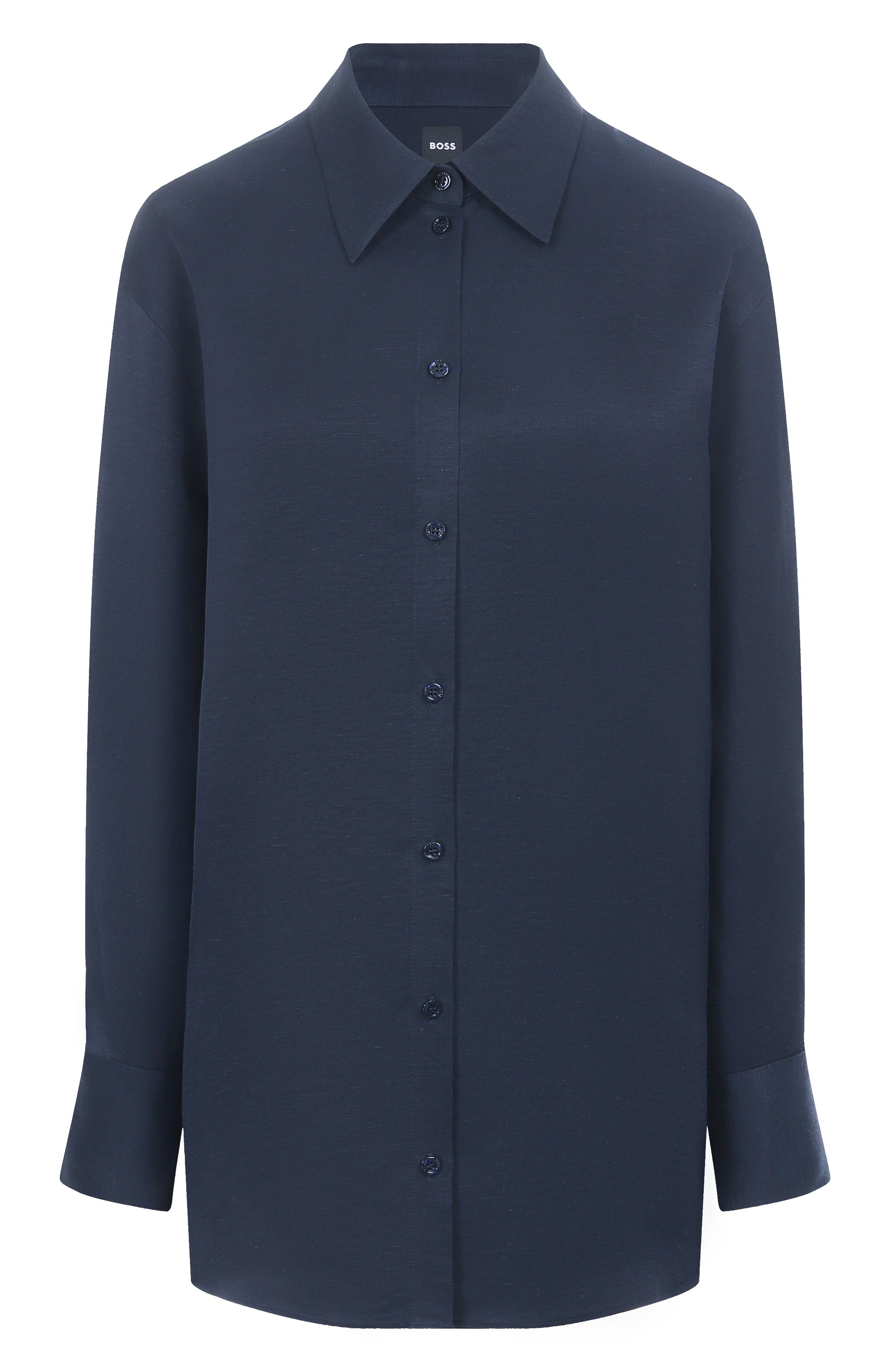 Рубашка из вискозы и льна BOSS, арт. 50535297, фото 1