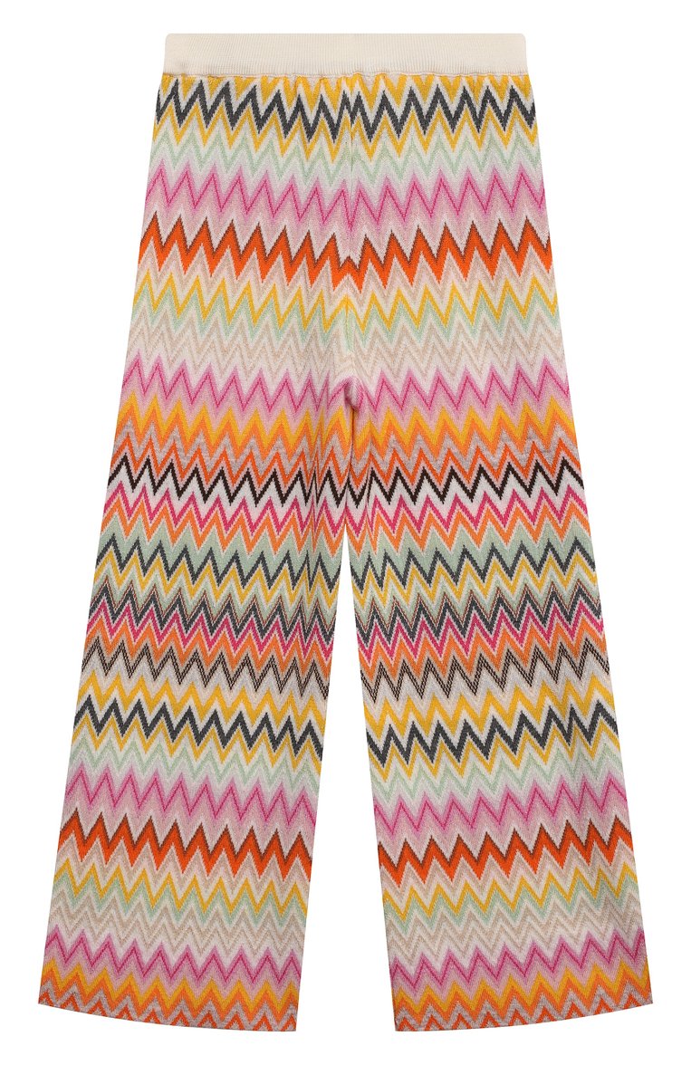 Детские шерстяные брюки MISSONI разноцветного цвета, арт. MV6B10/W0028/6-10 | Фото 2 (Случай: Повседневный; Нос: Не проставлено; Материал внешний: Шерсть; Ростовка одежда: 6 лет | 116 см, 8 лет | 128 см, 10 - 11 лет | 140 - 146см)
