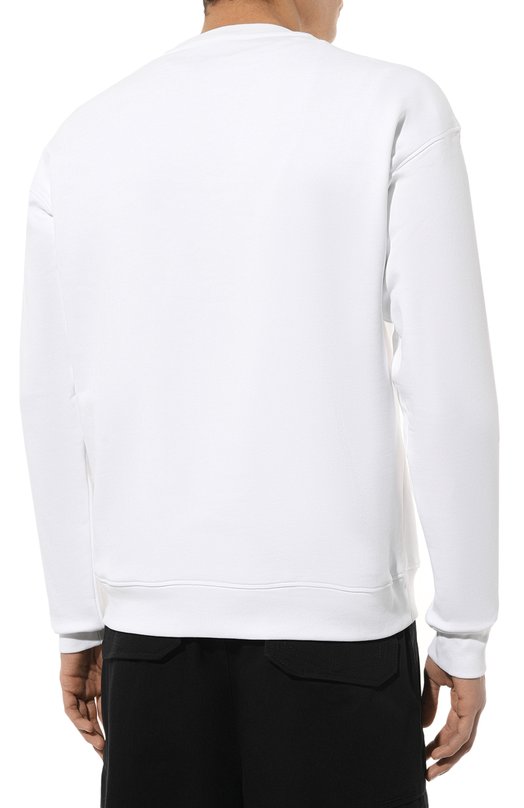 Хлопковый свитшот Moschino Белый, фото 4