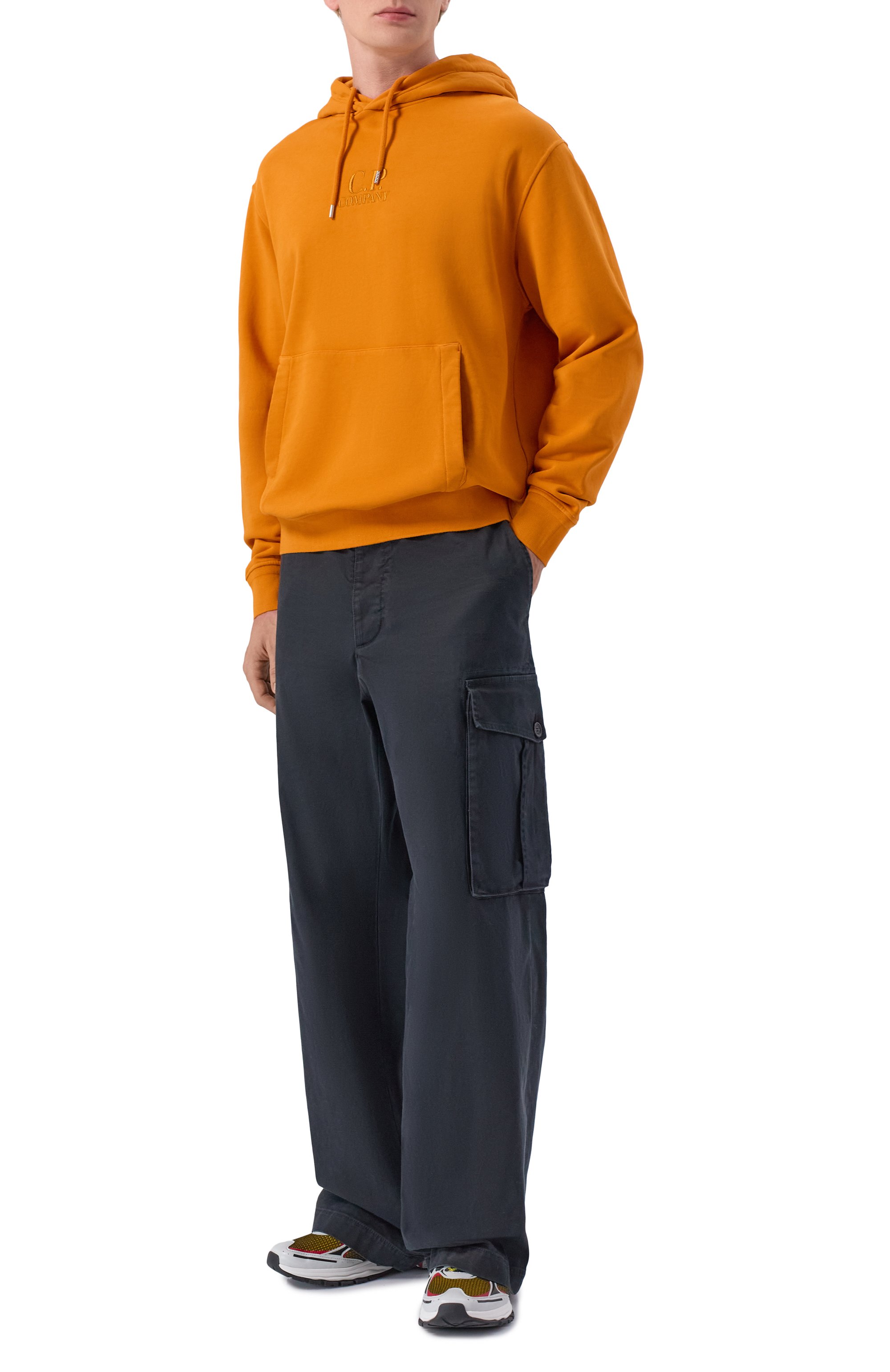 Хлопковое худи C.P. COMPANY, арт. 20CMSS037B/110044R, фото 2
