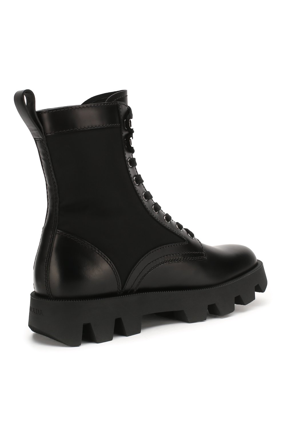 Комбинированные ботинки PRADA, арт. 2UE006-3L09-F0002, фото 4