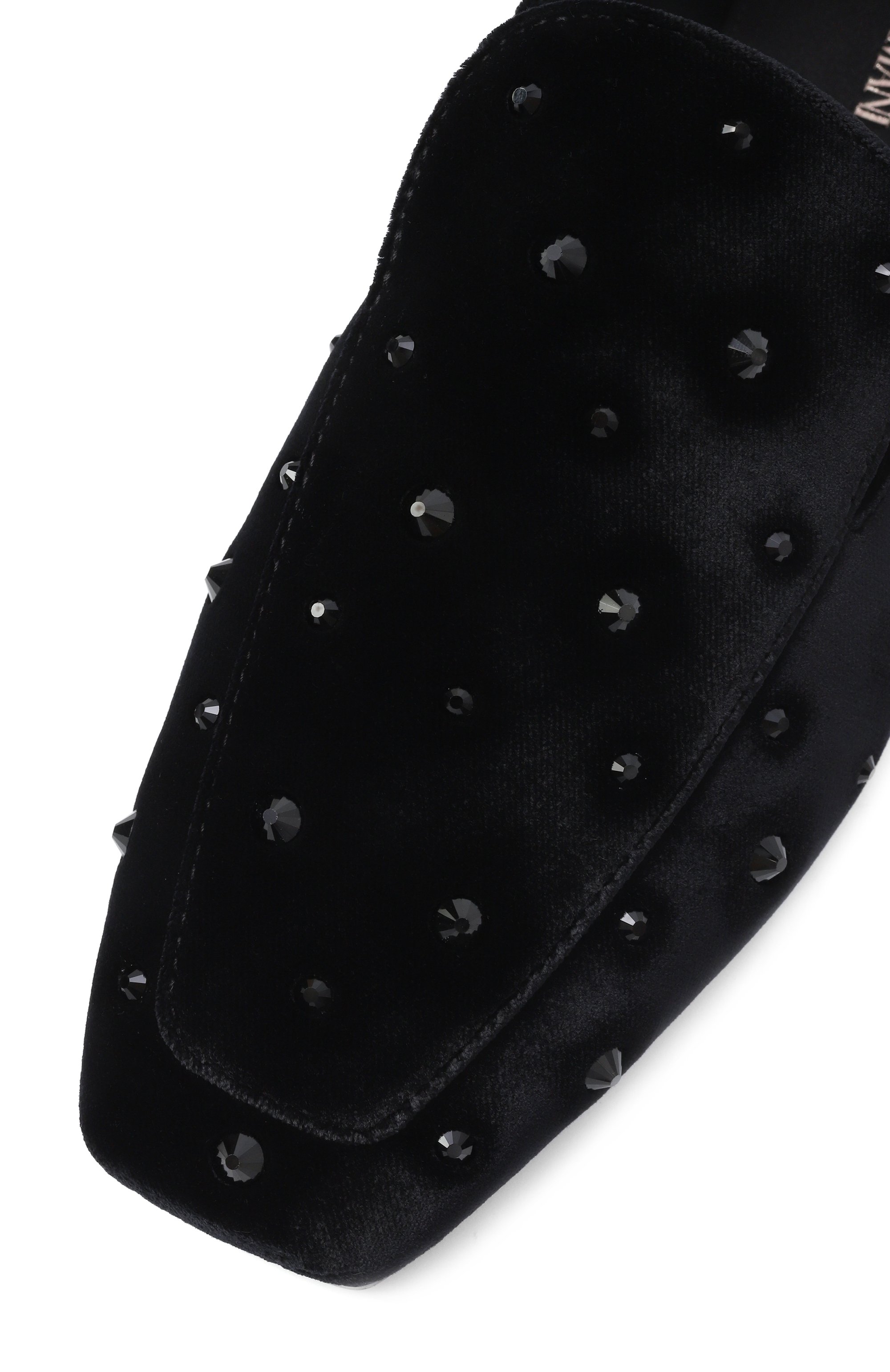 Текстильные лоферы EMPORIO ARMANI черного цвета по цене 74750 руб., арт. X3A110/XR321, фото 7 Текстильные лоферы EMPORIO ARMANI, арт. X3A110/XR321, фото 7