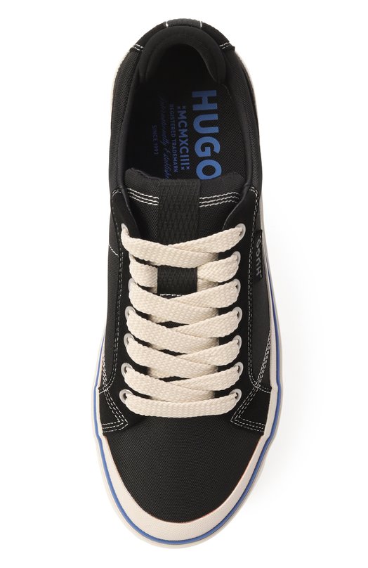 Текстильные кеды HUGO 50558176 Чёрный  50558176 Фото 6