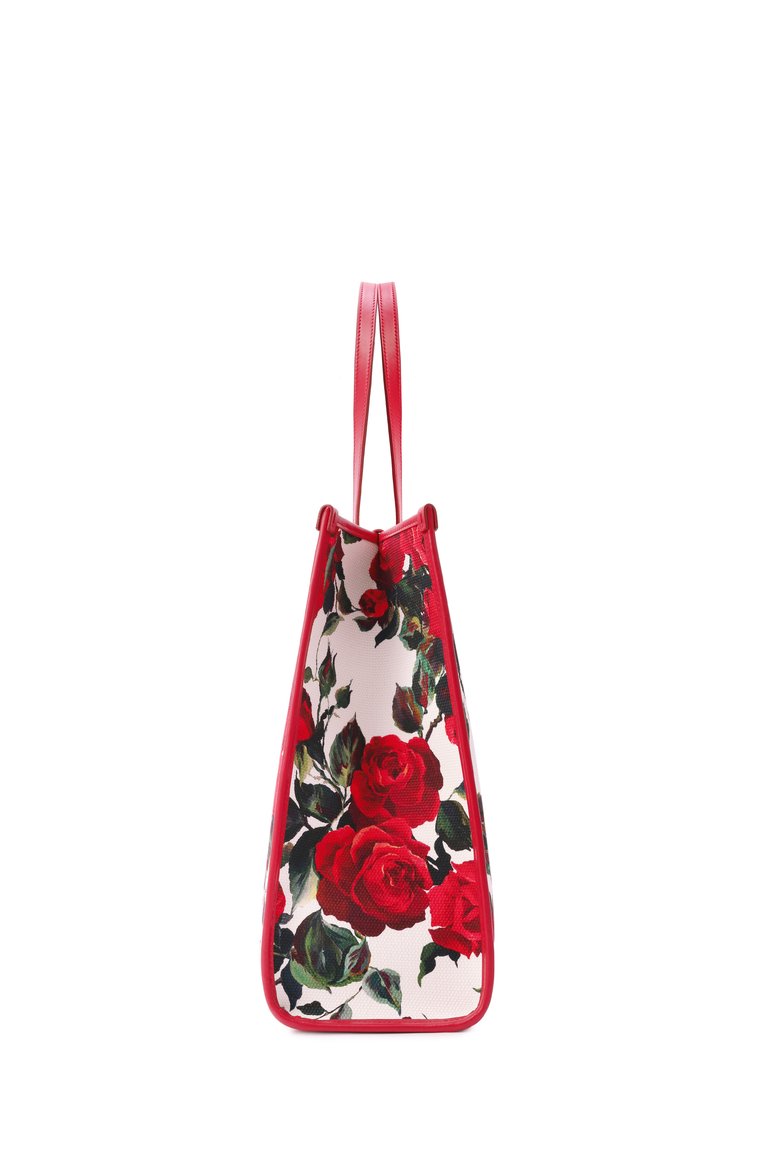 Женская сумка-тоут DOLCE & GABBANA разноцветного цвета, арт. BB2274/AI354 | Фото 4 (Материал: Текстиль; Размер: large)