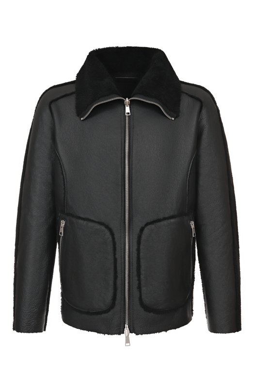 Двусторонняя дубленка из овчины Andrea Ya'aqov 25MSHE53B/SHEARLING Чёрный 25MSHE53B/SHEARLING