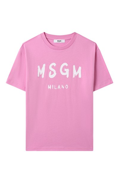 Хлопковая футболка MSGM KIDS, арт. S5MSJUTH063, фото 1