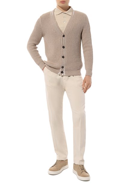 Брюки из хлопка и шелка ANDREA CAMPAGNA, арт. SPIAGGIA 1P GD, фото 2