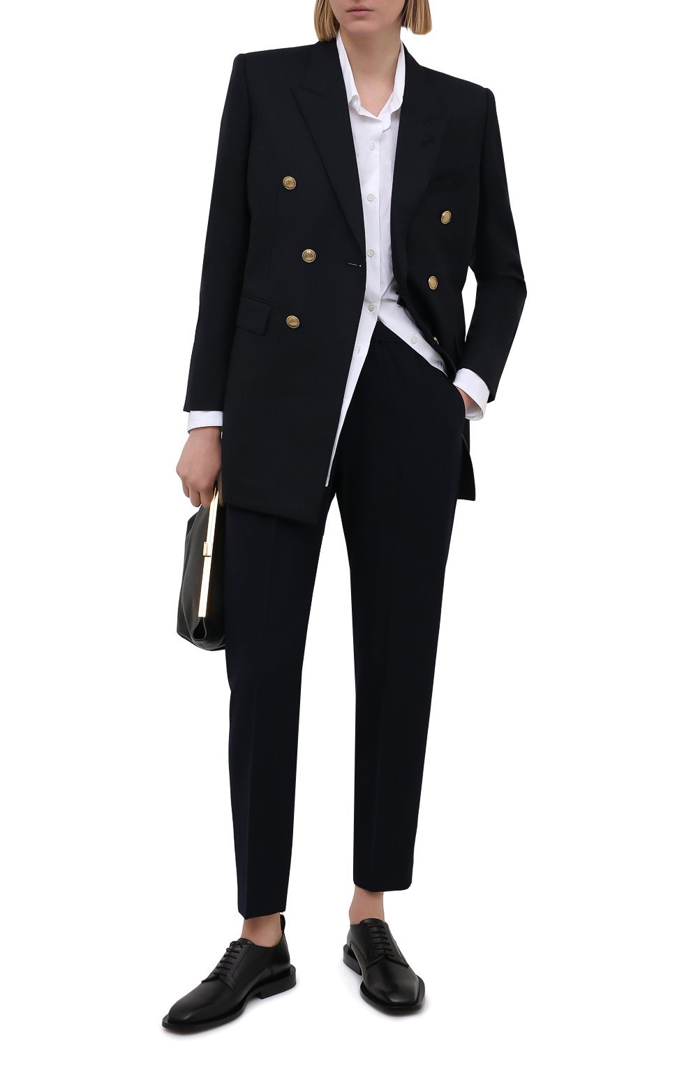 Брюки из шерсти и вискозы DRIES VAN NOTEN, арт. 211-10909-2301, фото 2