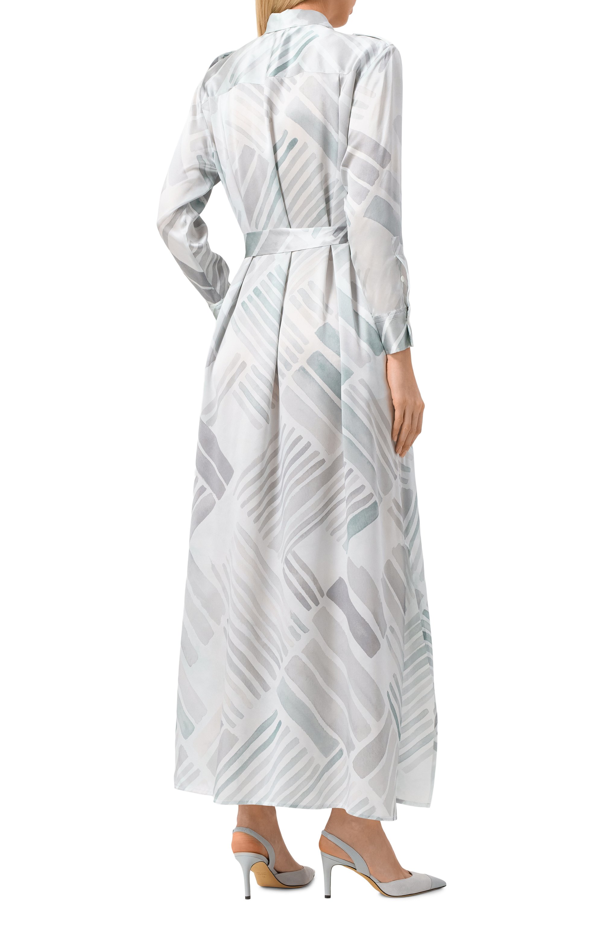 Шелковое платье KITON, арт. D47321K0926E03, фото 4