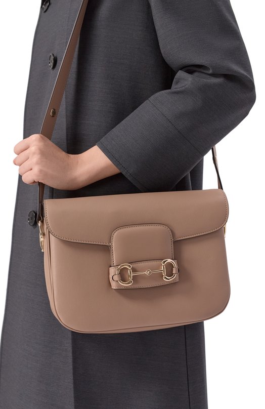 Сумка Horsebit 1955 Soft medium Gucci 815178/AAEFH Бежевый  815178/AAEFH Фото 2