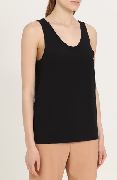 Шелковый топ с круглым вырезом CHLOÉ, арт. 17AHT22-17A004, фото 3