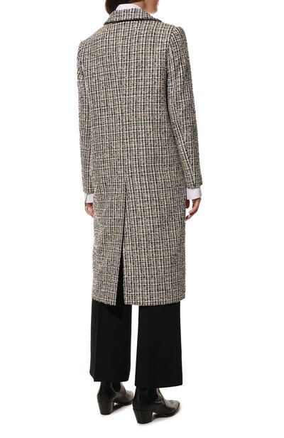 Пальто из вискозы SEVEN LAB, арт. CMAR tw beige/black, фото 4