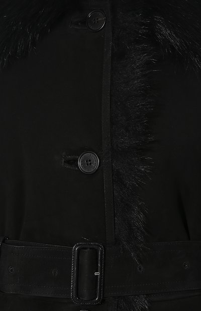 Дубленка с поясом BURBERRY, арт. 8003561, фото 5
