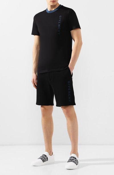 Хлопковые шорты GIVENCHY черного цвета по цене 45850 руб., арт. BM50AE30AF, фото 2 Хлопковые шорты GIVENCHY, арт. BM50AE30AF, фото 2