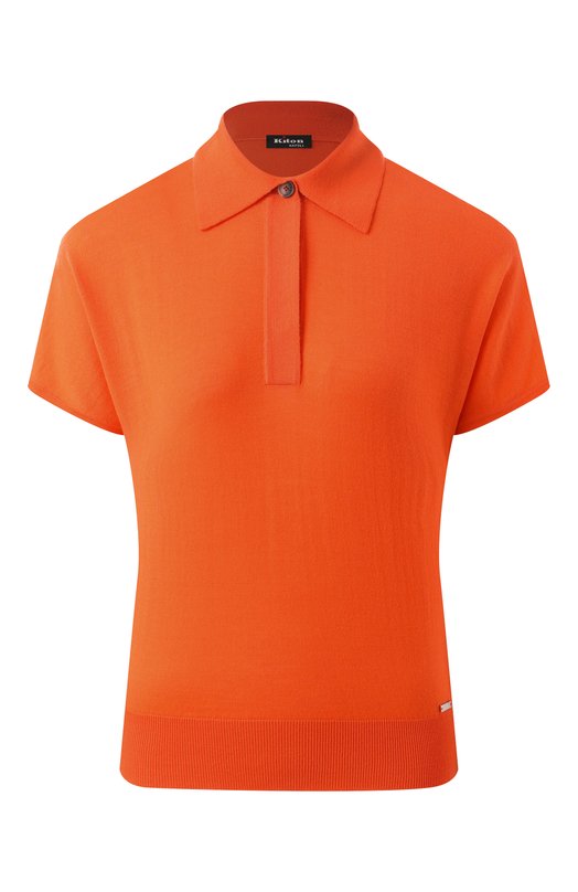 Шерстяное поло Kiton D57717069 Оранжевый D57717069