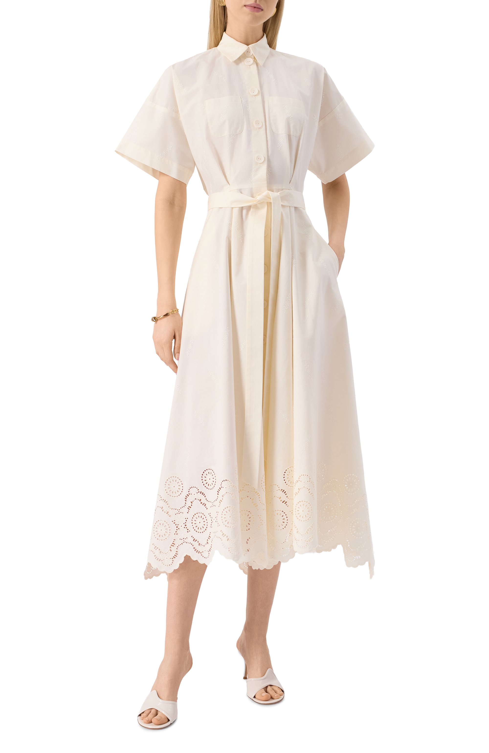 Хлопковое платье VIKA GAZINSKAYA, арт. SS25-13241, фото 2