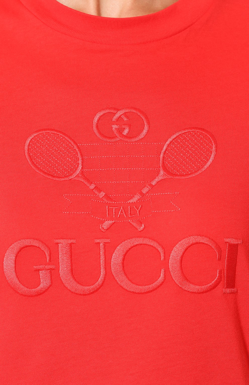 Хлопковая футболка GUCCI, арт. 580968/XJBHK, фото 5