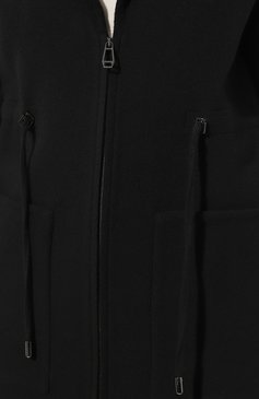 Женское пальто из шерсти и кашемира MUST черного цвета, арт. TXBPL-X0917-12 | Фото 5 (Материал внешний: Шерсть; Рукава: Длинные; Материал сплава: Проставлено; Длина (верхняя �одежда): Длинные; 1-2-бортные: Однобортные; Драгоценные камни: Проставлено; Стили: Кэжуэл)