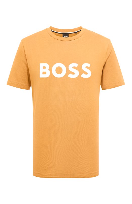 Хлопковая футболка BOSS