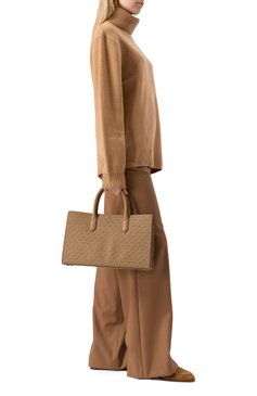 Женская сумка scarlett medium MICHAEL MICHAEL KORS бежевого цвета, арт. 30R5GETS2V | Фото 7 (Ремень/цепочка: На ремешке; Размер: medium; Драгоценные камни: Проставлено; Материал сплава: Проставлено; Материал: Канва)