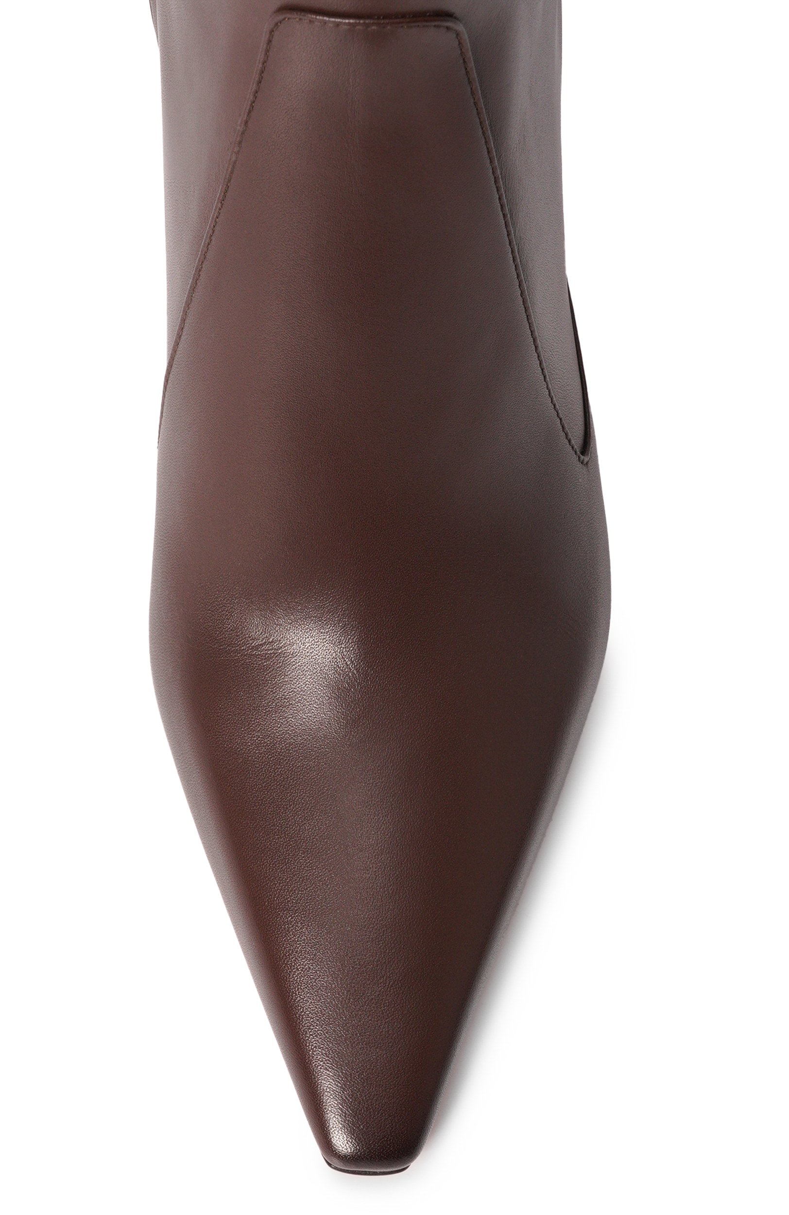 Кожаные сапоги SANTONI коричневого цвета по цене 206000 руб., арт. WSTG72388HI2NXUY, фото 6 Кожаные сапоги SANTONI, арт. WSTG72388HI2NXUY, фото 6