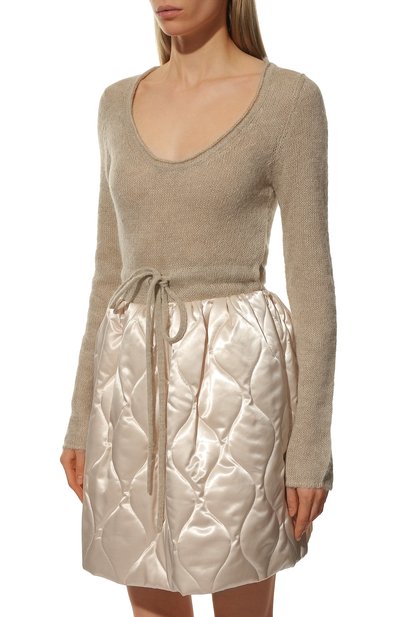 Комбинированное платье MIU MIU, арт. MF4428-1ZQS-F0770, фото 3