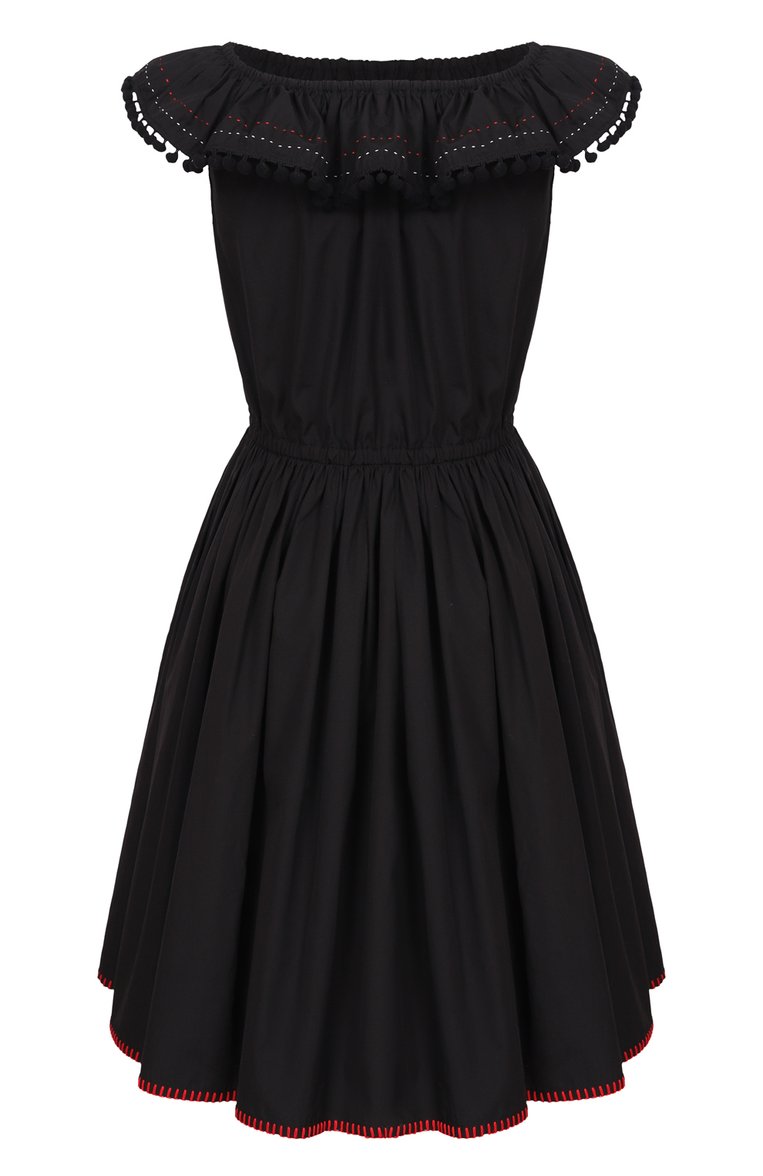 Хлопковое платье MIU MIU, арт. MF3168-1TG3-F0002, фото 2