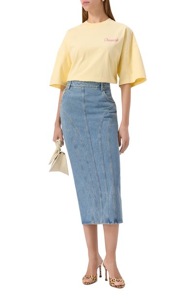 Текстильные мюли alexa 90 AMINA MUADDI, арт. ALEXA SLIPPER/PRINT SATIN, фото 2