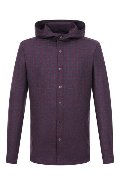 Мужская шерстяная рубашка KITON, арт. UMCMARK0167G37