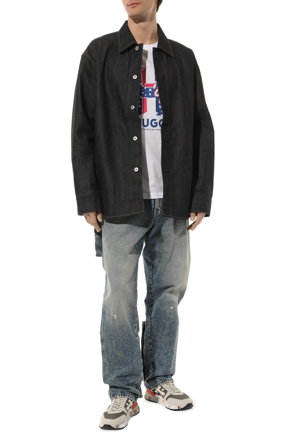 Хлопковая футболка HUGO, арт. 50513411, фото 2