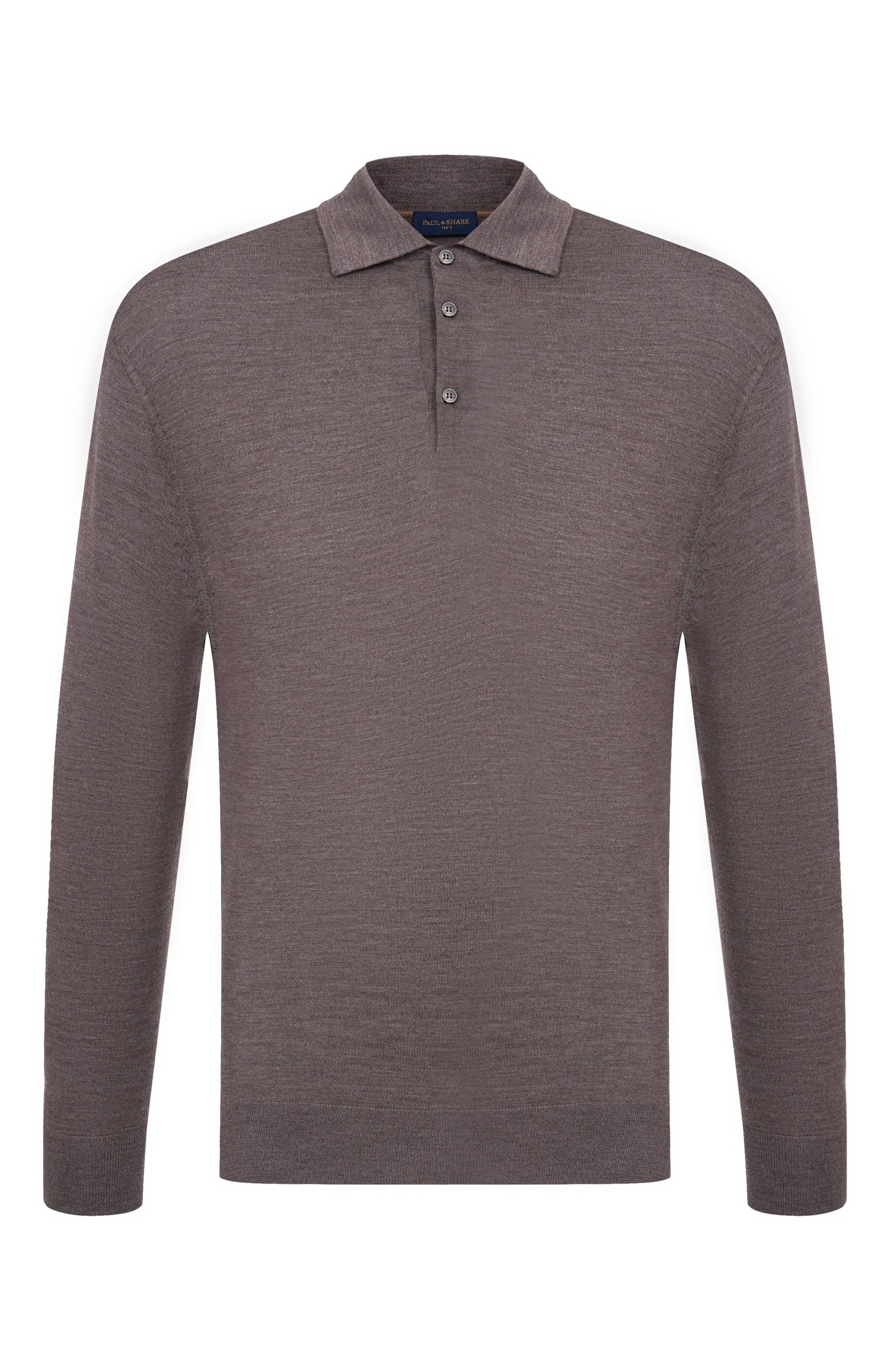 Шерстяное поло PAUL&SHARK коричневого цвета по цене 56850 руб., арт. 99311031_001, фото 1 Шерстяное поло PAUL&SHARK, арт. 99311031_001, фото 1