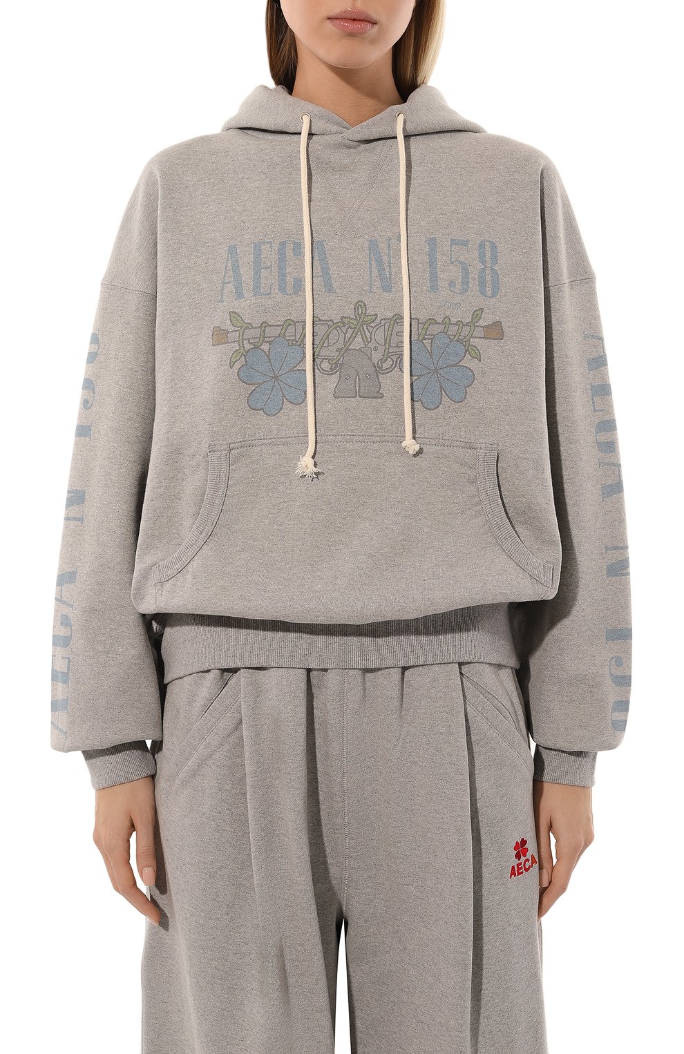 Хлопковое худи AECA WHITE, арт. FWCMFWBDTSPSO006C0, фото 3