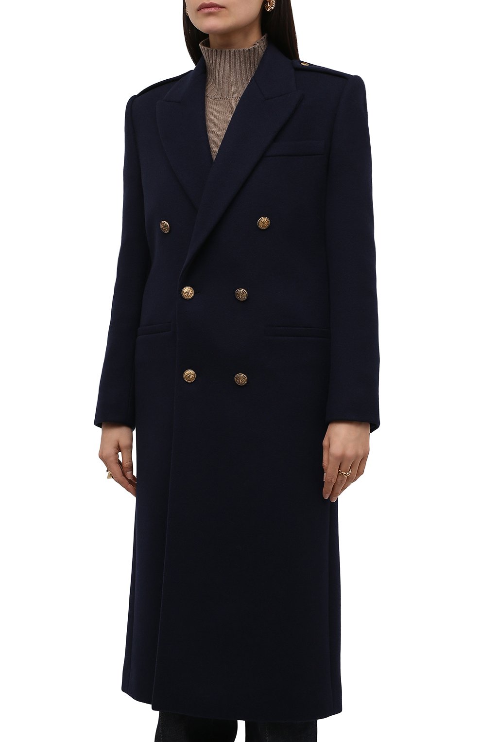 Кашемировое пальто SAINT LAURENT, арт. 661316/Y143V, фото 3