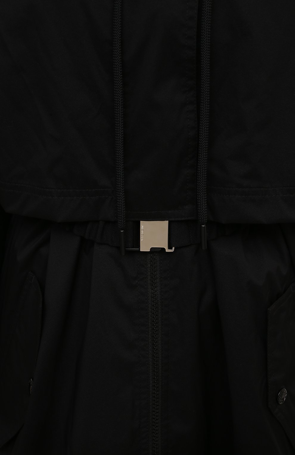 Плащ MONCLER черного цвета по цене 120000 руб., арт. 1A000-27-53A47, фото 5 Плащ MONCLER, арт. 1A000-27-53A47, фото 5