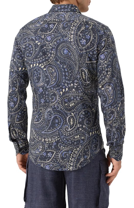 Хлопковая рубашка Van Laack VL-RETIN-SF25/172098/3XL-6XL Синий  VL-RETIN-SF25/172098/3XL-6XL Фото 4
