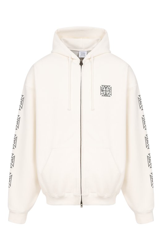 Хлопковая толстовка VETEMENTS ME76ZU167V/1302 M0LLET0N Кремовый ME76ZU167V/1302 M0LLET0N