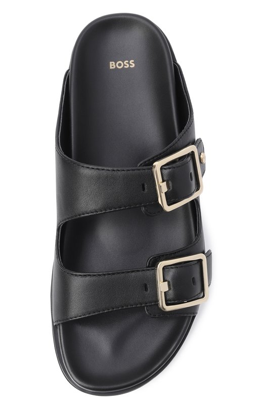 Кожаные шлепанцы BOSS 50563376 Чёрный  50563376 Фото 6
