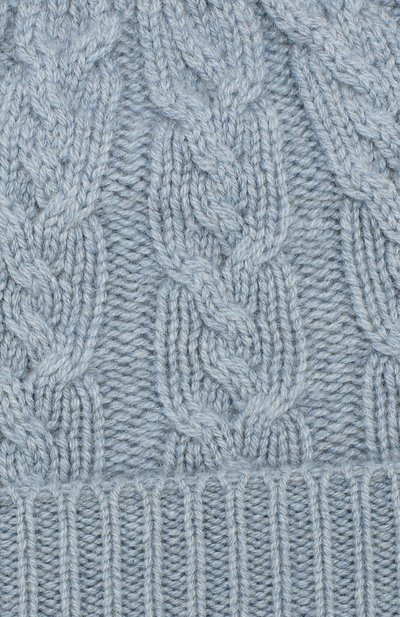 Кашемировая шапка с меховым помпоном LORO PIANA, арт. FAI7187, фото 3