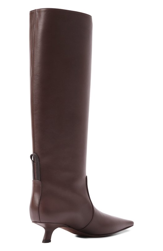 Кожаные сапоги Brunello Cucinelli MZSKC3057P Коричневый  MZSKC3057P Фото 5
