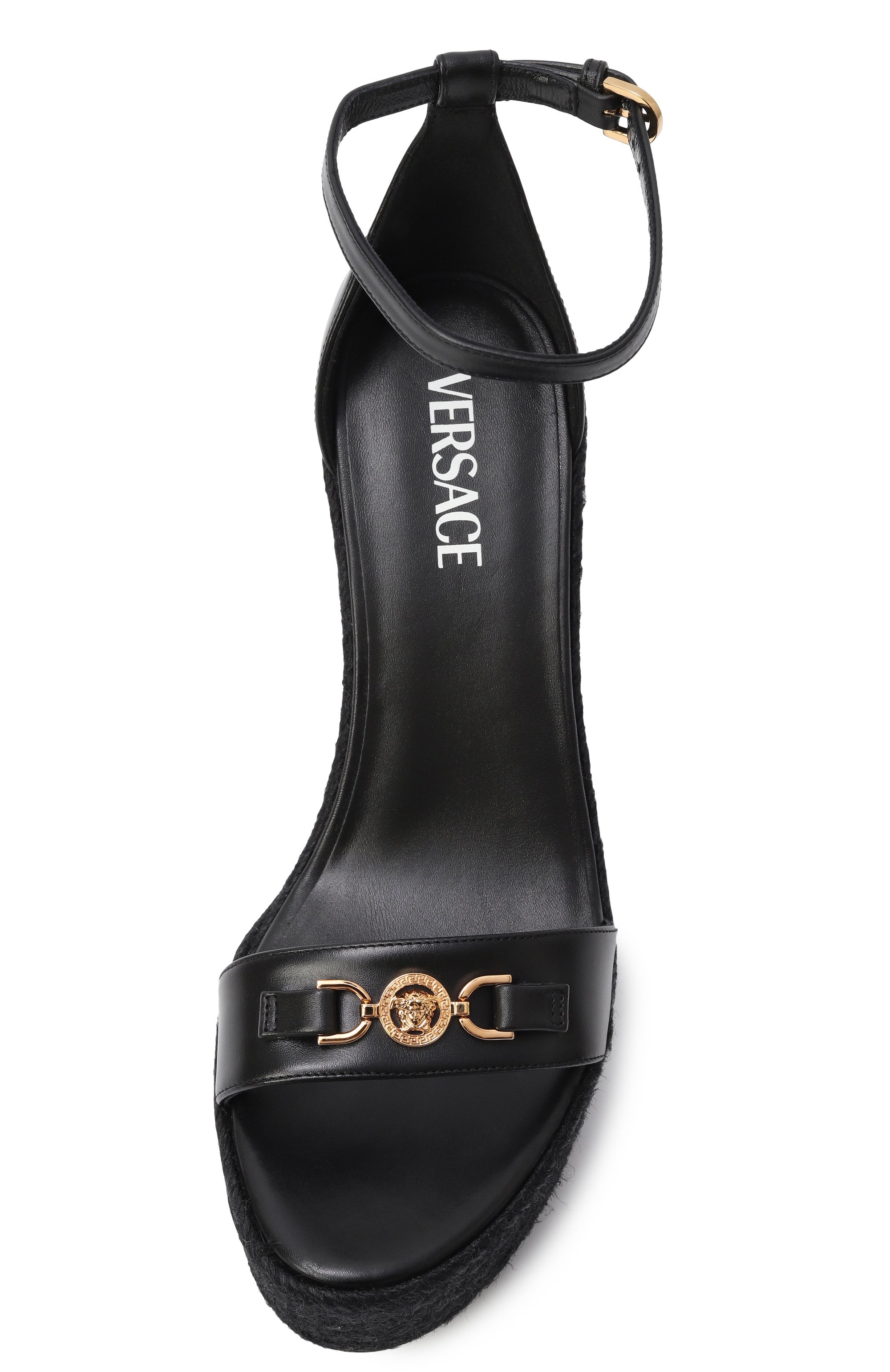 Кожаные босоножки medusa '95 VERSACE, арт. 1014100/DVT2P, фото 6