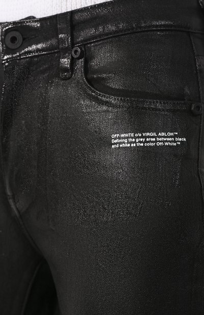 Джинсы OFF-WHITE черного цвета по цене 49950 руб., арт. 0WYA003R20H350688600, фото 5 Джинсы OFF-WHITE, арт. 0WYA003R20H350688600, фото 5