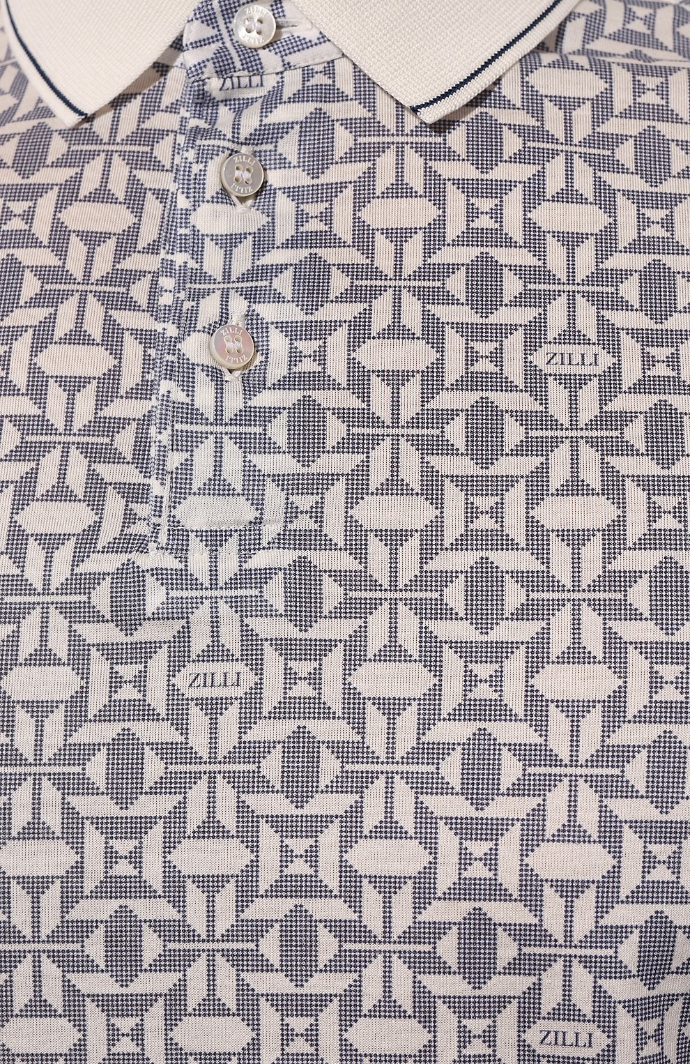 Хлопковое поло ZILLI, арт. KBP002M0110VZLU00, фото 5