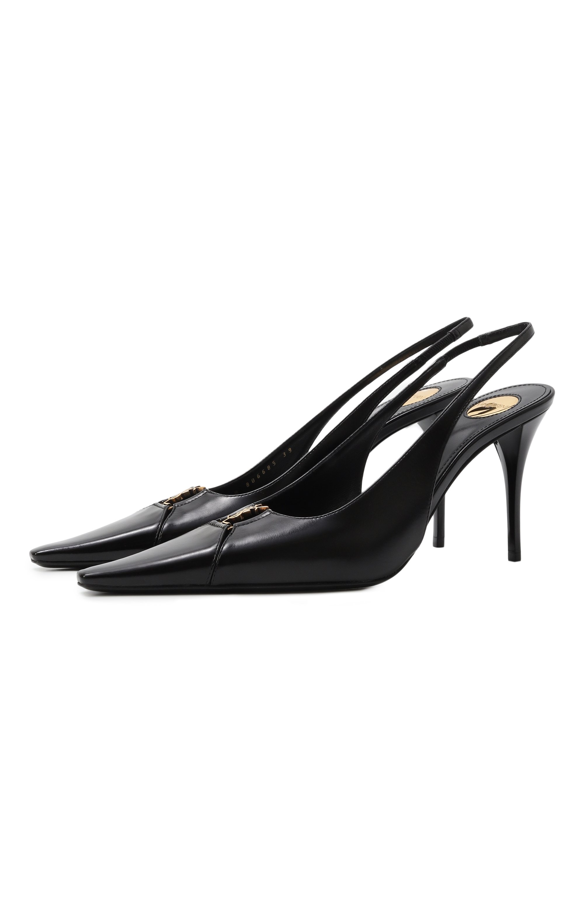 Кожаные туфли babylone breteuil 90 SAINT LAURENT черного цвета по цене 127500 руб., арт. 806685/AAESX, фото 1 Кожаные туфли babylone breteuil 90 SAINT LAURENT, арт. 806685/AAESX, фото 1