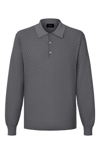Мужская поло из шелка и хлопка BRIONI, арт. UMR10L/PAK22