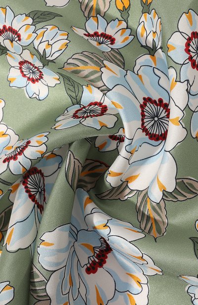 Шелковый платок ALTEA светло-зеленого цвета по цене 5645 руб., арт. 2358405, фото 2 Шелковый платок ALTEA, арт. 2358405, фото 2