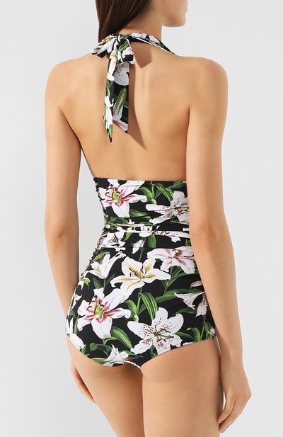 Слитный купальник DOLCE & GABBANA черного цвета по цене 73650 руб., арт. 09A44J/FSGQR, фото 3 Слитный купальник DOLCE & GABBANA, арт. 09A44J/FSGQR, фото 3
