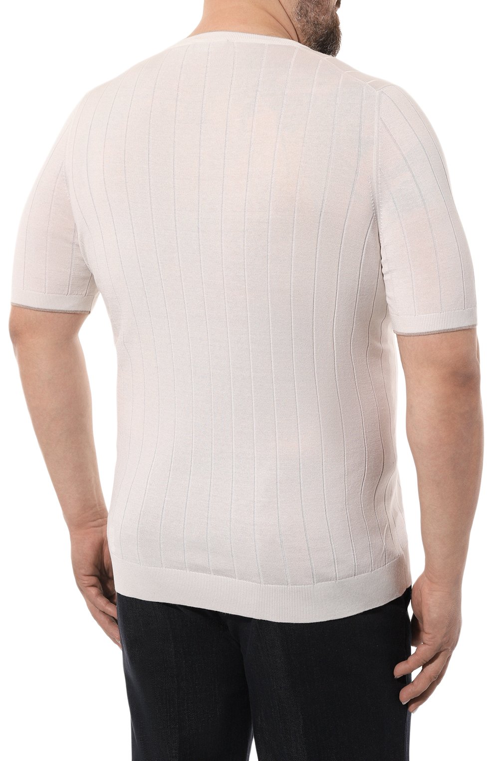 Шелковый джемпер GRAN SASSO кремового цвета по цене 28050 руб., арт. 43116/23510, фото 4 Шелковый джемпер GRAN SASSO, арт. 43116/23510, фото 4