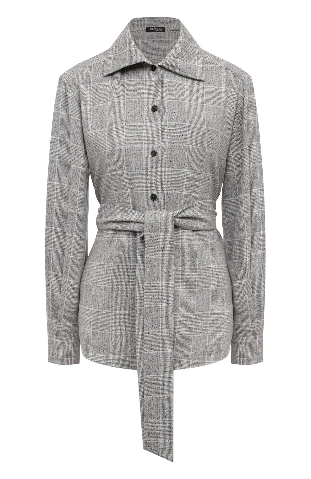 Рубашка из шелка и шерсти KITON, �арт. D58453K0541E02, фото 1