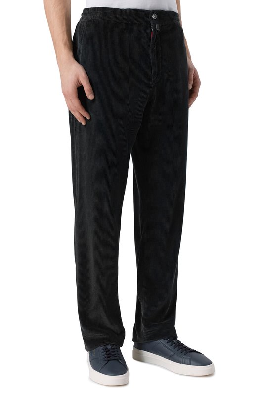 Вельветовые брюки Kiton UPLACRK0138H22 Чёрный  UPLACRK0138H22 Фото 3