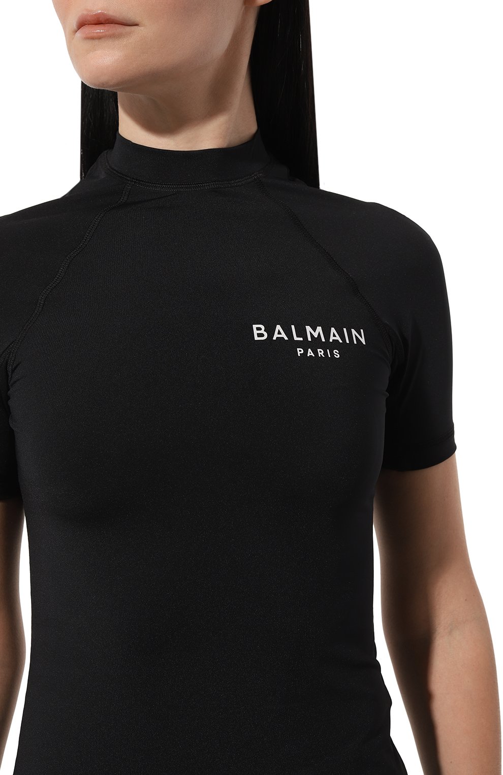 Футболка BALMAIN черного цвета по цене 33400 руб., арт. BKM201610, фото 5 Футболка BALMAIN, арт. BKM201610, фото 5